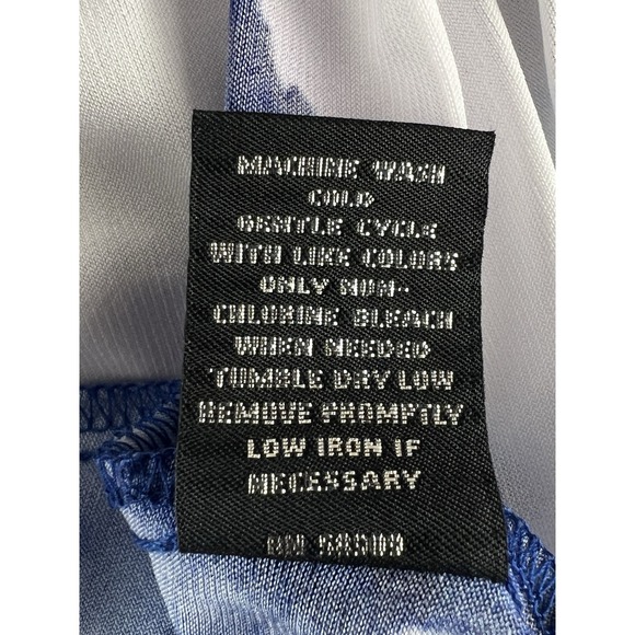 NEW Slim Factor by Investments Woman Blue Floral Print Tunic Top Plus Size 2X - Picture 10 of 10